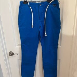 Eleven Paris Royal Blue Straight Leg Pants Office Business Casual